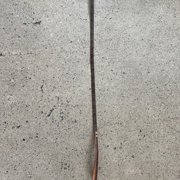 Authentic Louis Vuitton Monogram Dog Leash | Classic Canvas & Vachetta Leather - Picture 4 of 4